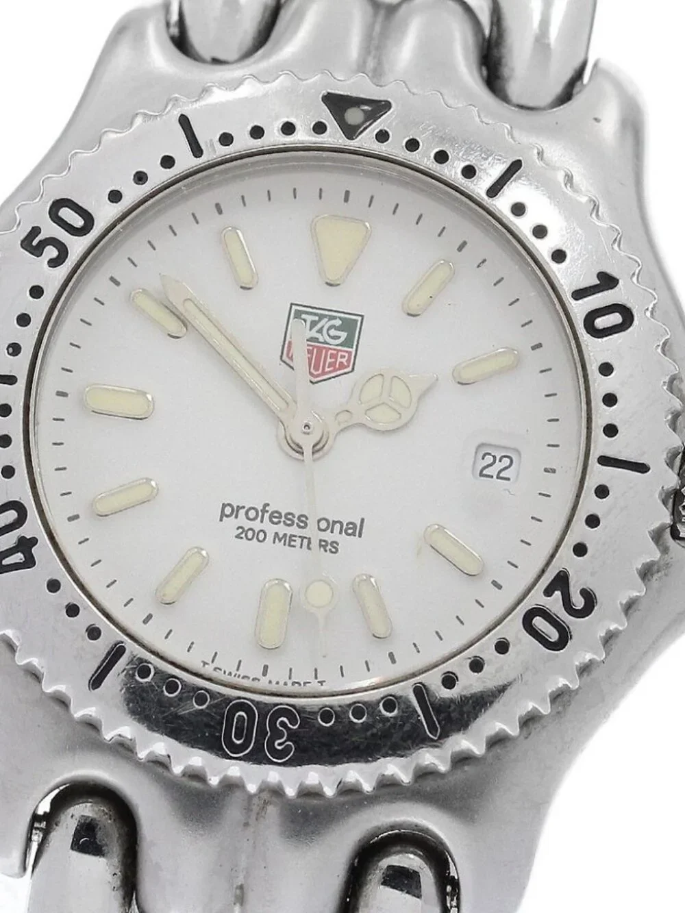 TAG HEUER S/el S99.015 Date white Dial Quartz Ladies Watch_970030
